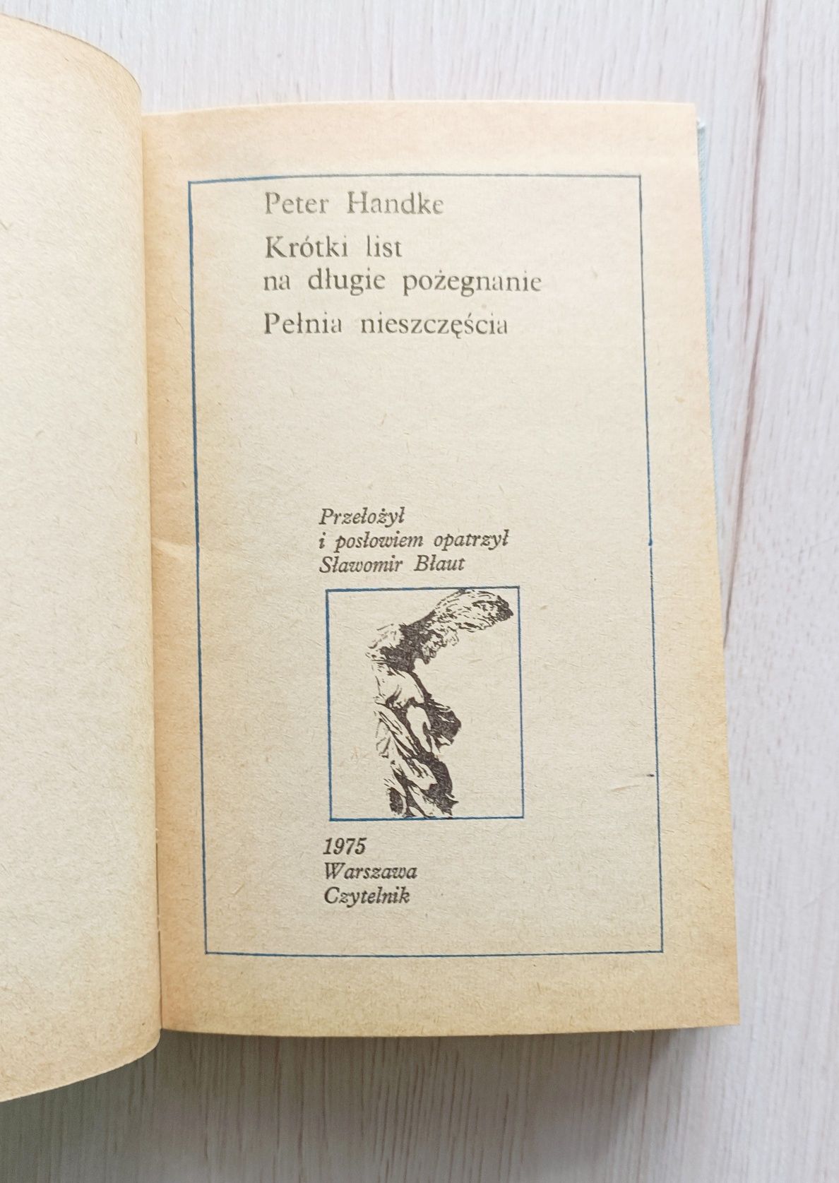 Krótki list na długie pożegnanie Peter Handke 1975 - obrazek 4