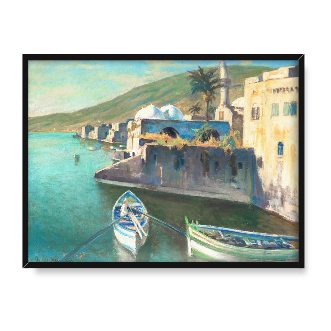 Abraham Neumann Pejzaż wschodni 30x40