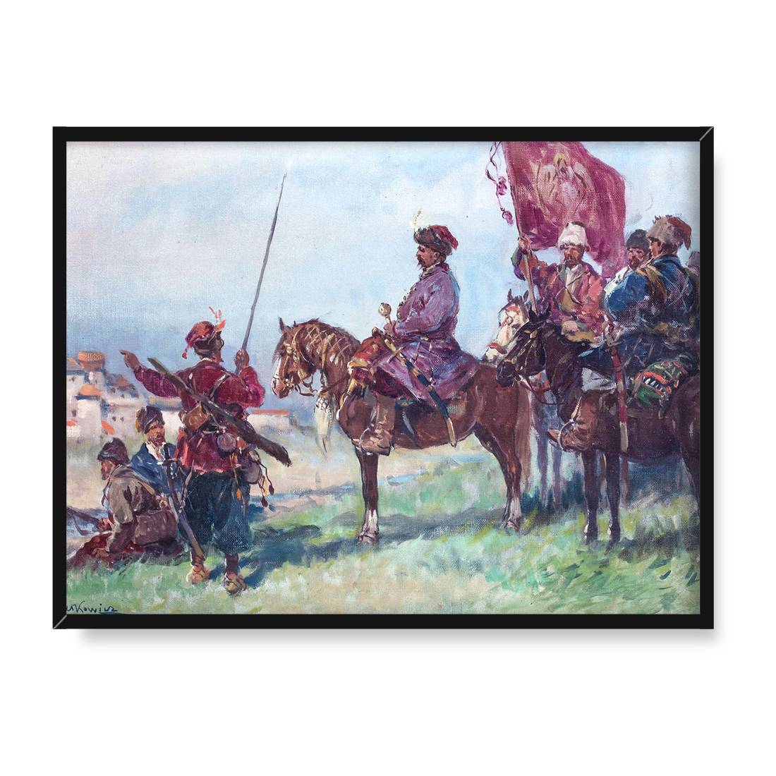 Adam Setkowicz Chmielnicki pod Zbarażem 30x40