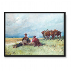 Adam Setkowicz Kozacy na stepie 70×50