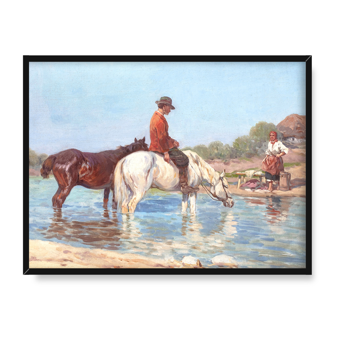 Adam Setkowicz Nad wodą 30x40