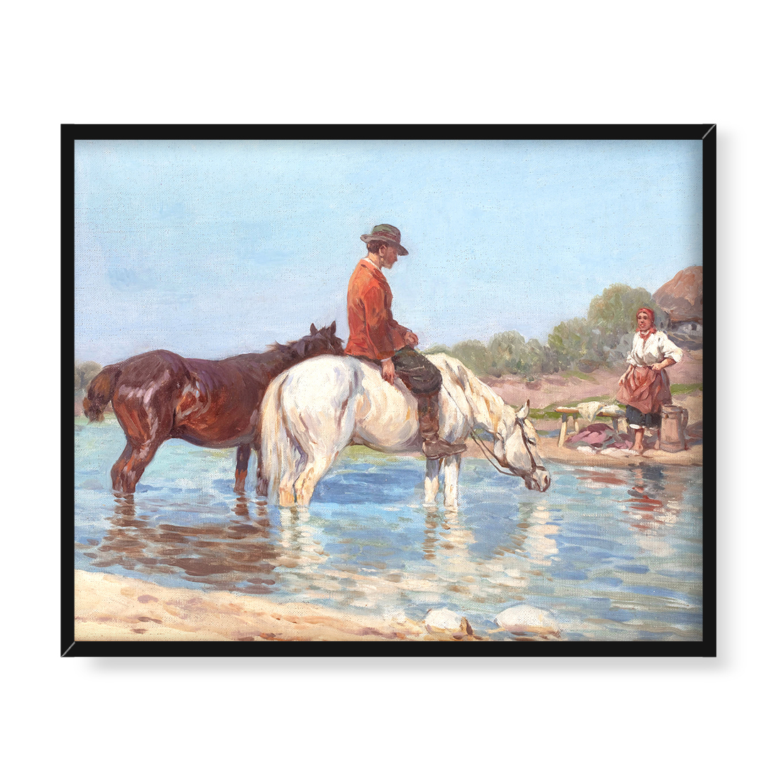 Adam Setkowicz Nad wodą 50x40