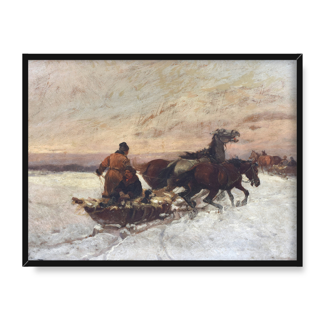 Adam Setkowicz Powrót z polowania 30x40