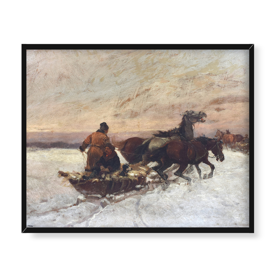 Adam Setkowicz Powrót z polowania 50x40