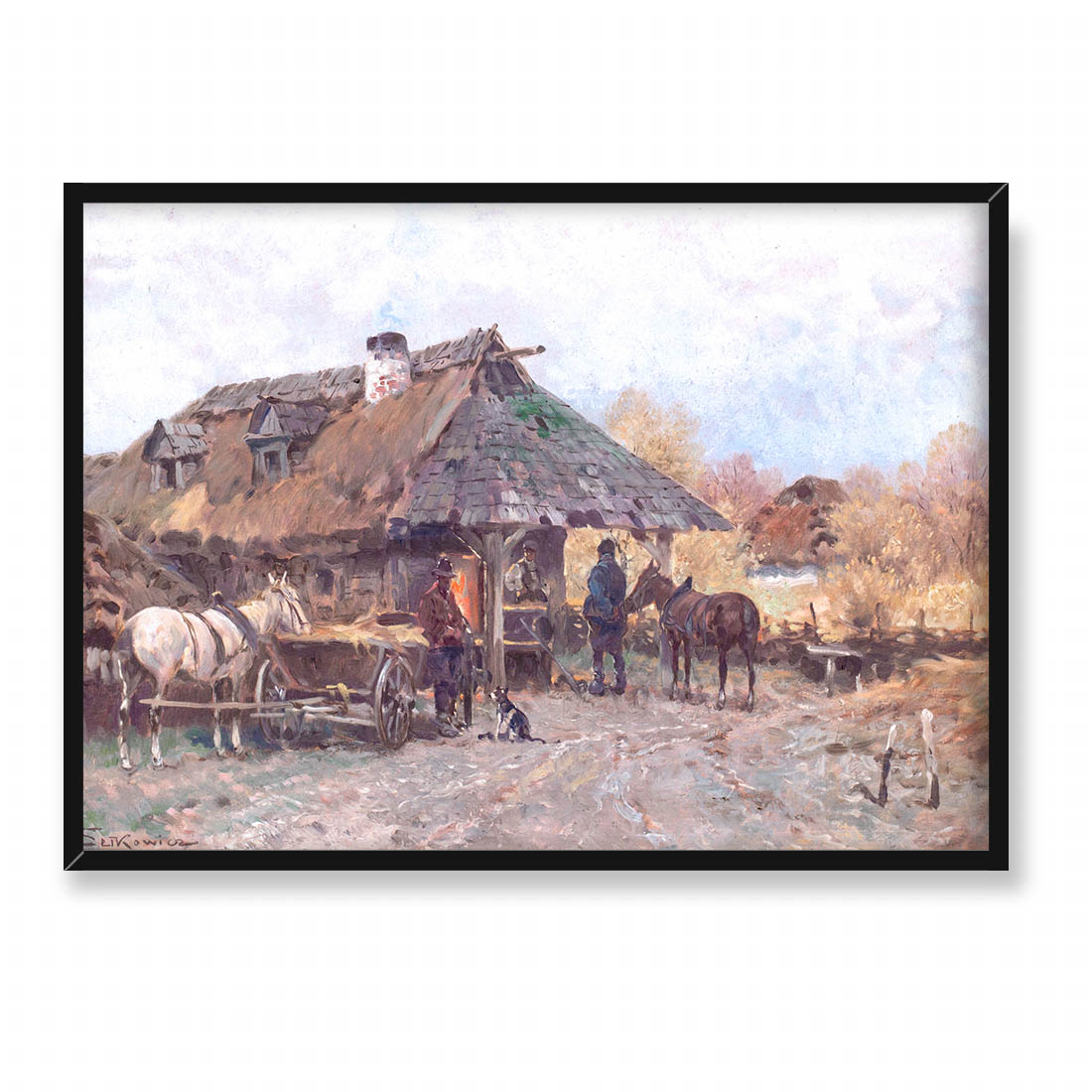 Adam Setkowicz Przy chacie 70x50