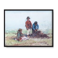 Adam Setkowicz Przy ognisku 30×40