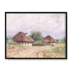 Adam Setkowicz Przydrożne chaty 30×40