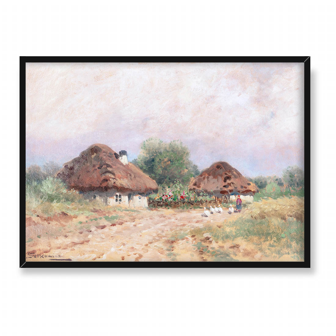 Adam Setkowicz Przydrożne chaty 70x50