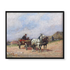 Adam Setkowicz Wóz na wiejskiej drodze 50×40