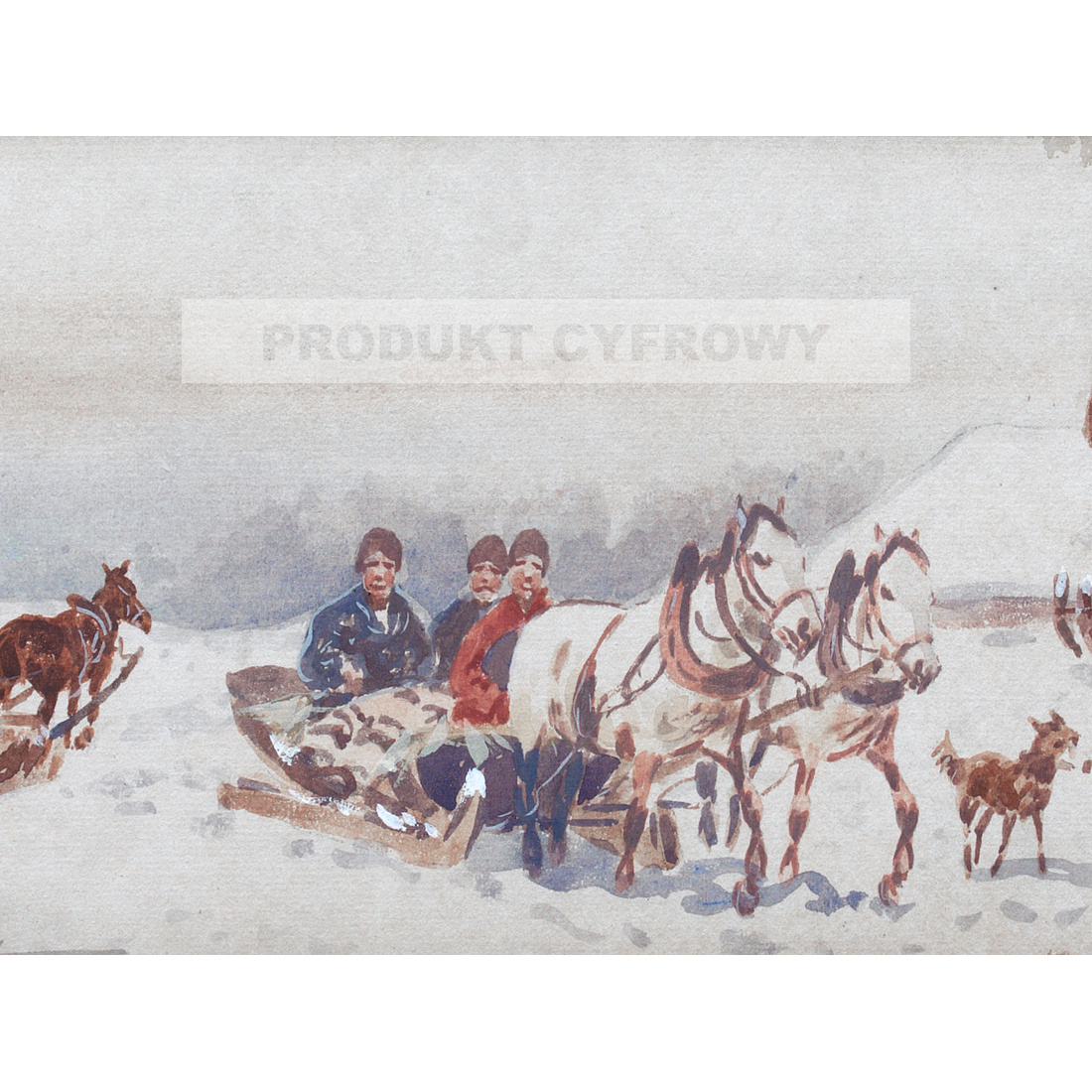 Adam Setkowicz Zimowy zaprzęg — produkt cyfrowy do pobrania