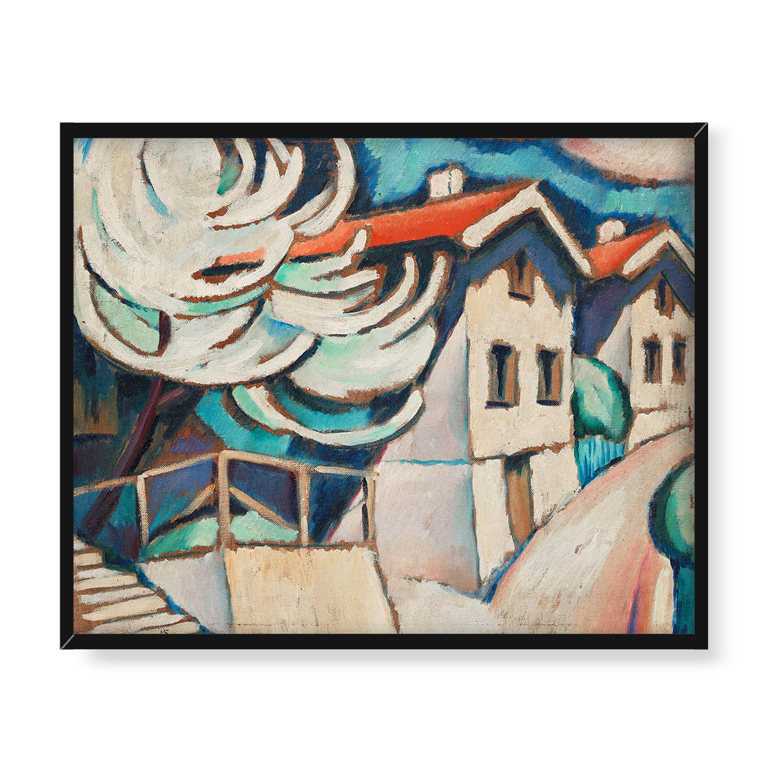 Agnes Cleve-Jonand Droga wiejska 50x40 w RAMIE