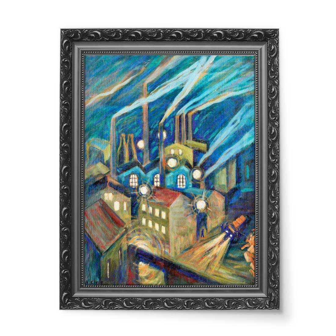 Agnes Cleve-Jonand Nocny Sztokholm wydruk na płótnie 50x70