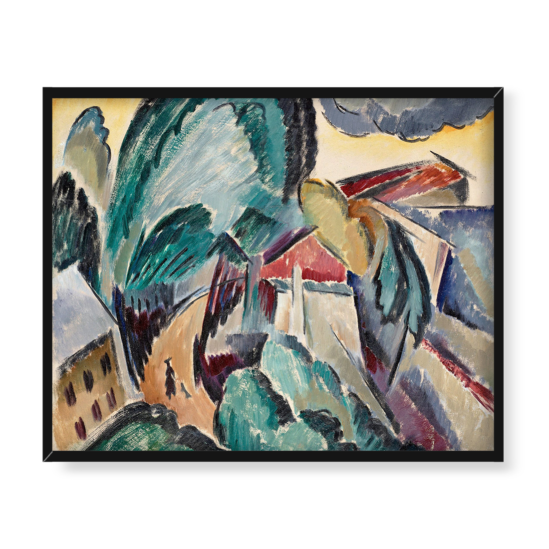 Agnes Cleve-Jonand Pejzaż 50x40 w RAMIE