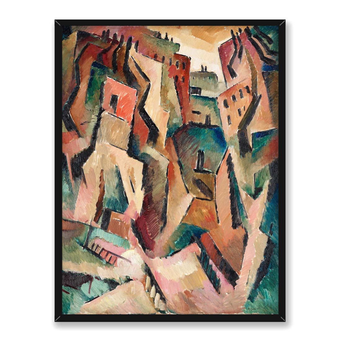 Agnes Cleve-Jonand Pejzaż miejski 30x40