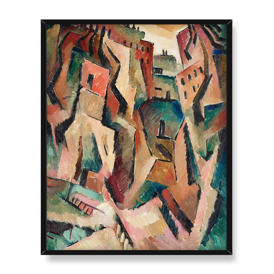 Agnes Cleve-Jonand Pejzaż miejski 40x50