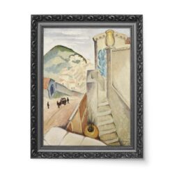 Agnes Cleve-Jonand Południowofrancuski pejzaż Cagnes wydruk na płótnie 50×70