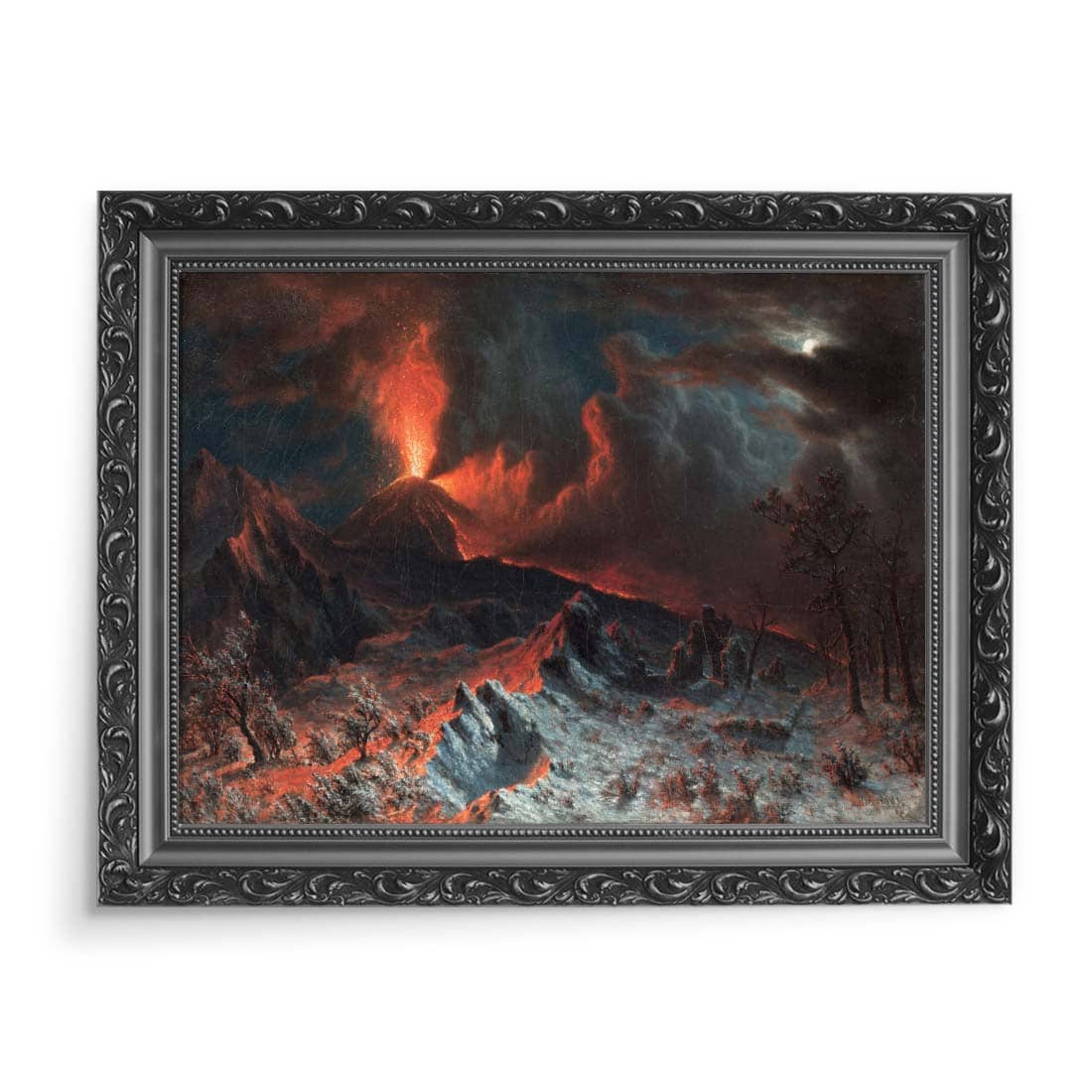 Albert Bierstadt Wezuwiusz o północy 70x50