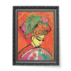 Alexei Jawlensky Młoda dziewczyna w kwiecistym kapeluszu 1910 r wydruk na płótnie 50×70