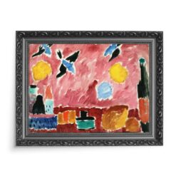 Alexei Jawlensky Z tapetą w czerwone jaskółki 70×50