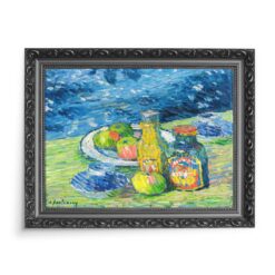 Alexej von Jawlensky Martwa natura z butelkami i owocami 70×50