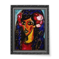 Alexej von Jawlensky Niebieska mantylka wydruk na płótnie 50×70