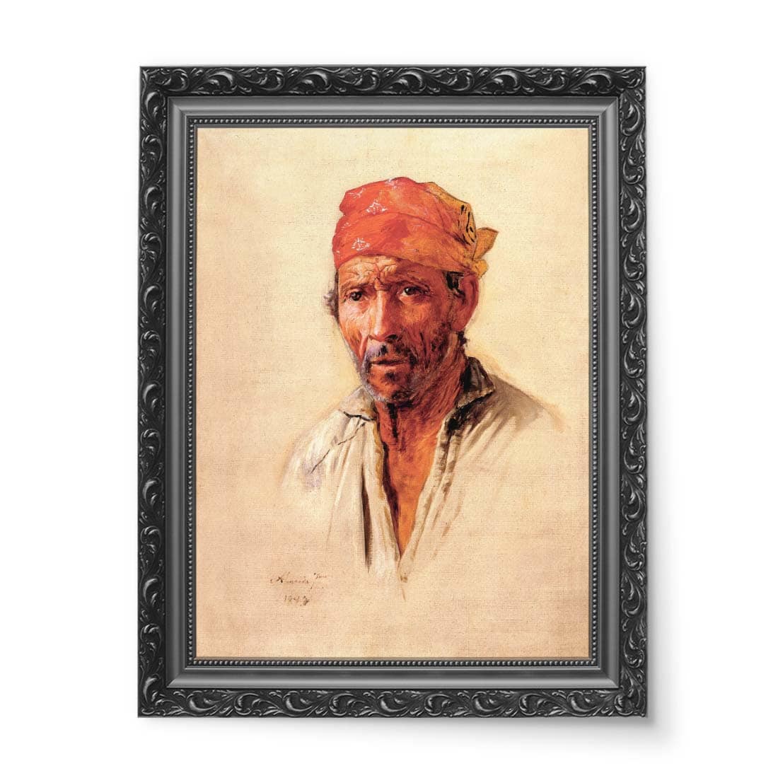 Almeida Junior Badanie dla Caipira Head wydruk na płótnie 50x70