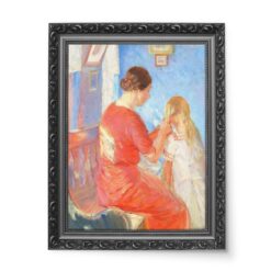 Anna Ancher Mama zaplata włosy dziecka wydruk na płótnie 50×70