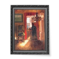 Anna Ancher Wnętrze Skagen z paskiem przeciwsłonecznym na podłodze 2 wydruk na płótnie 50×70