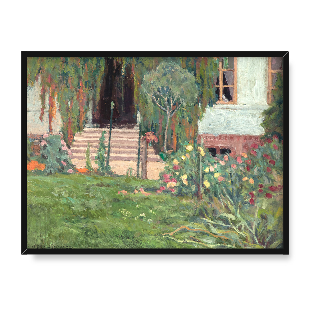 Antoni Procajłowicz W ogrodzie 30x40