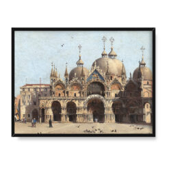 Antonietta Brandeis Fasada bazyliki świętego Marka 40×30