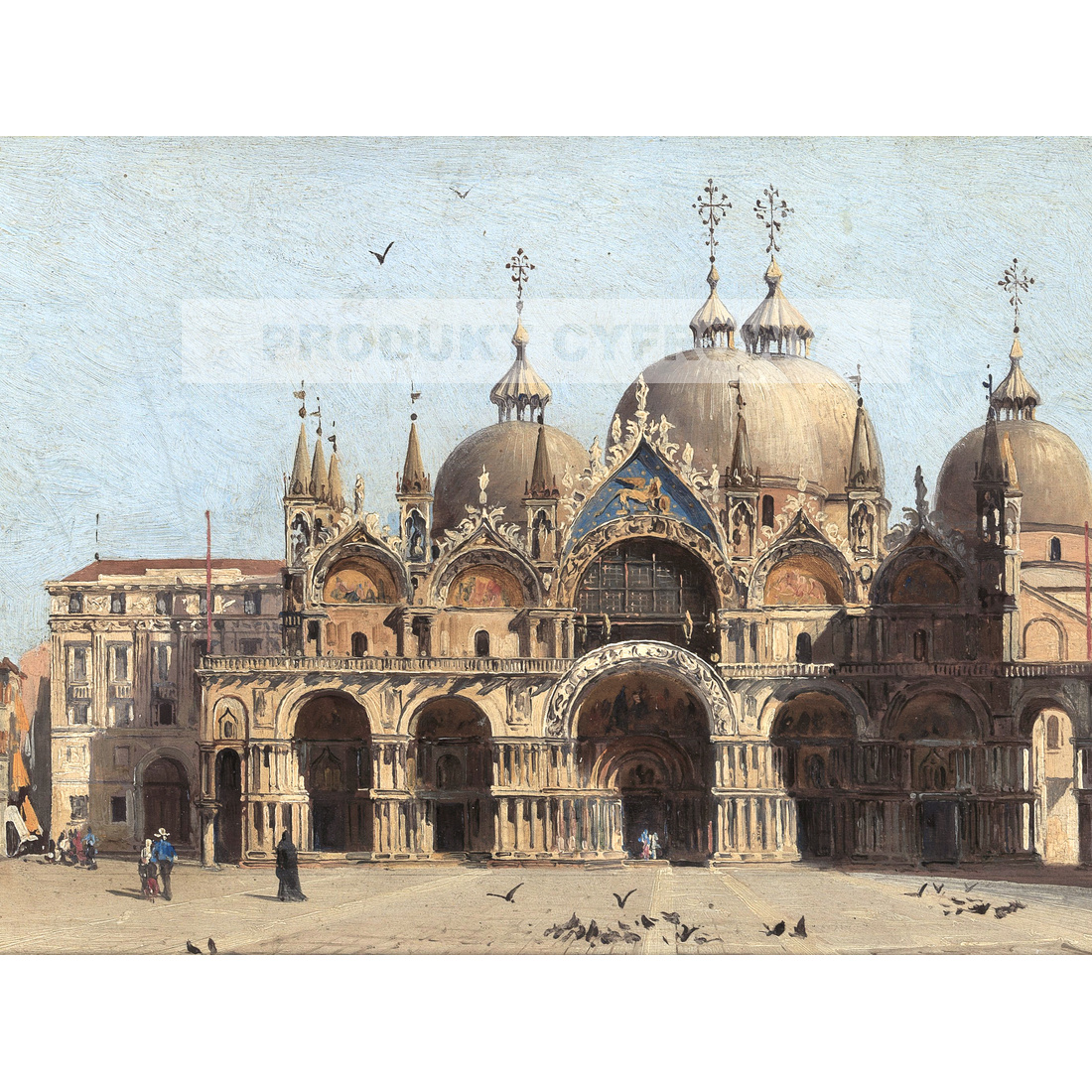 Antonietta Brandeis Fasada bazyliki świętego Marka — produkt cyfrowy do pobrania