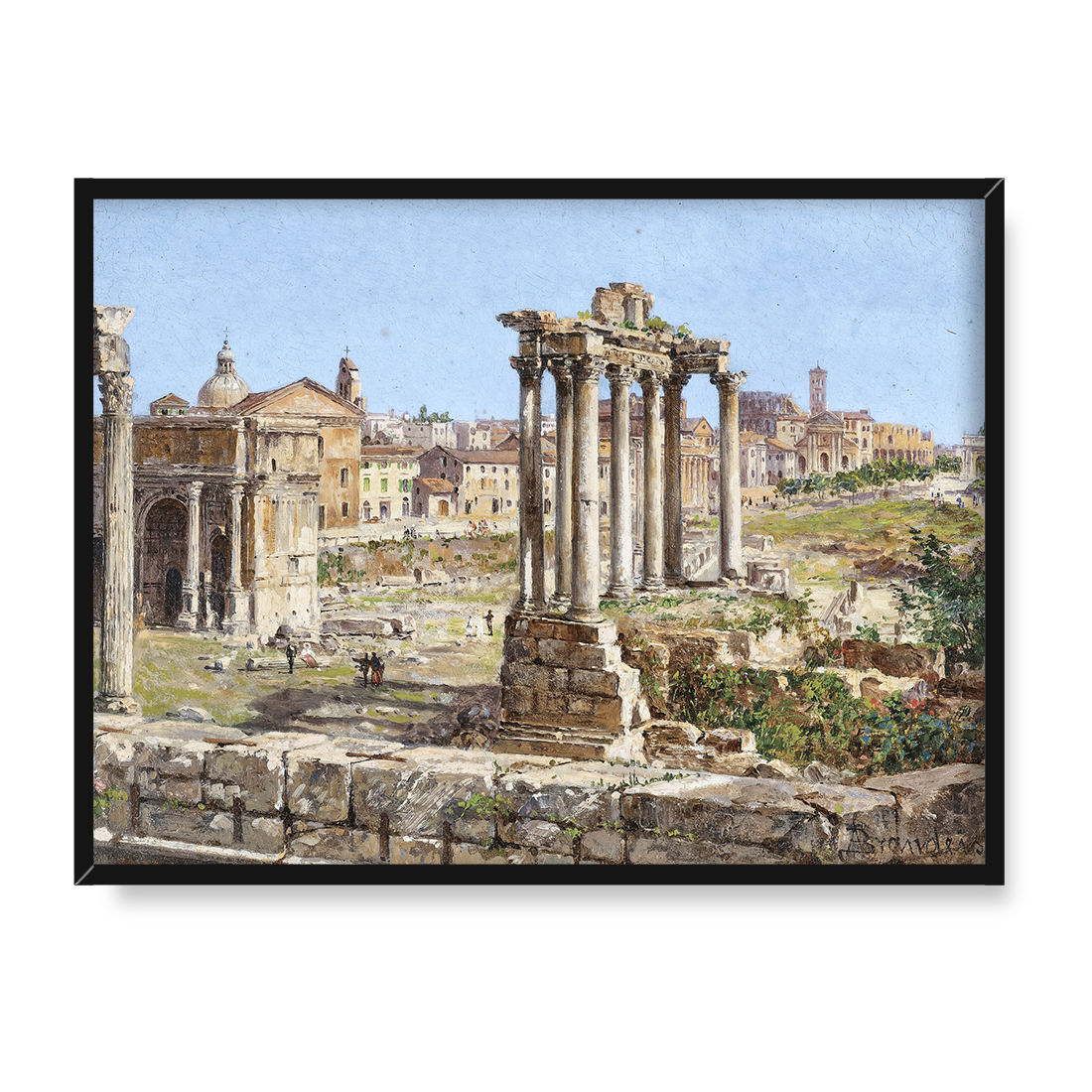 Antonietta Brandeis Forum Romanum 40x30 w RAMIE