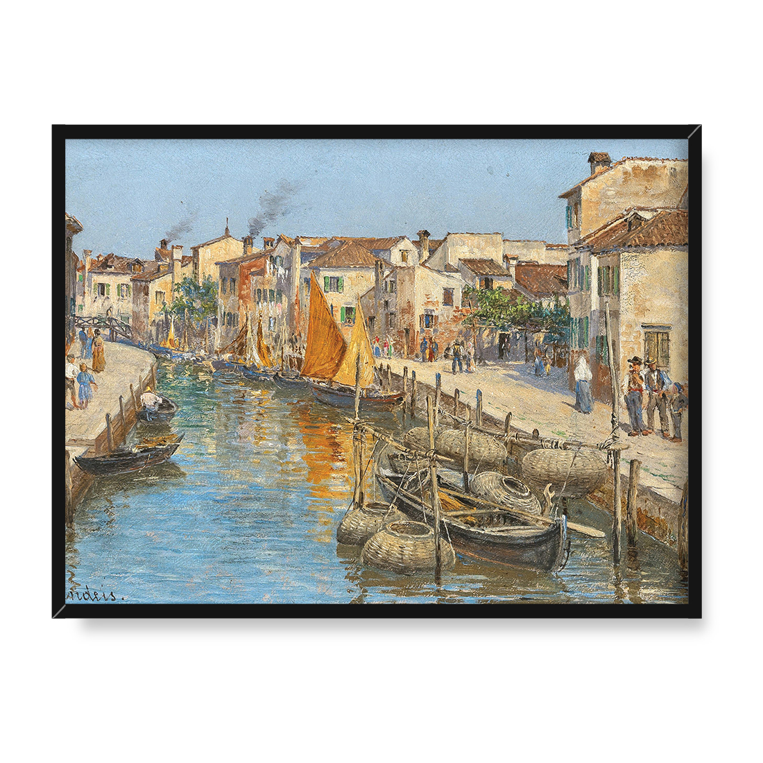 Antonietta Brandeis Kanał w Burano 40x30