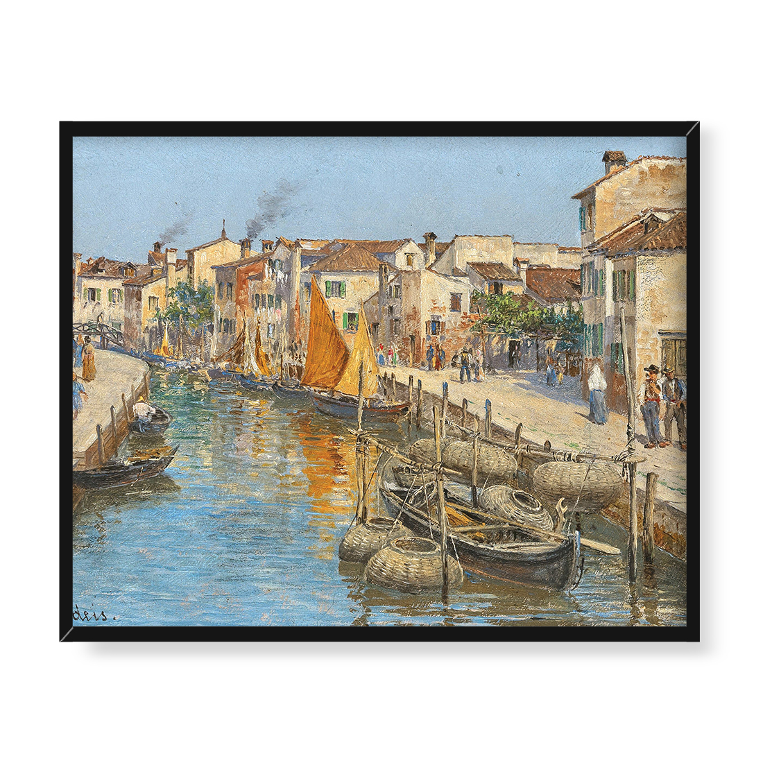 Antonietta Brandeis Kanał w Burano 50x40 w RAMIE