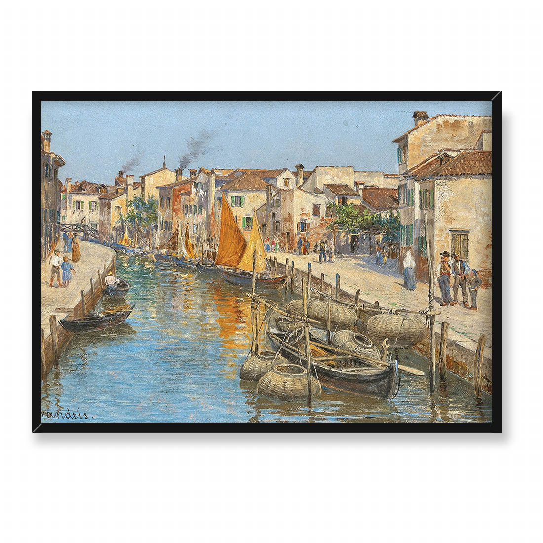 Antonietta Brandeis Kanał w Burano 70x50