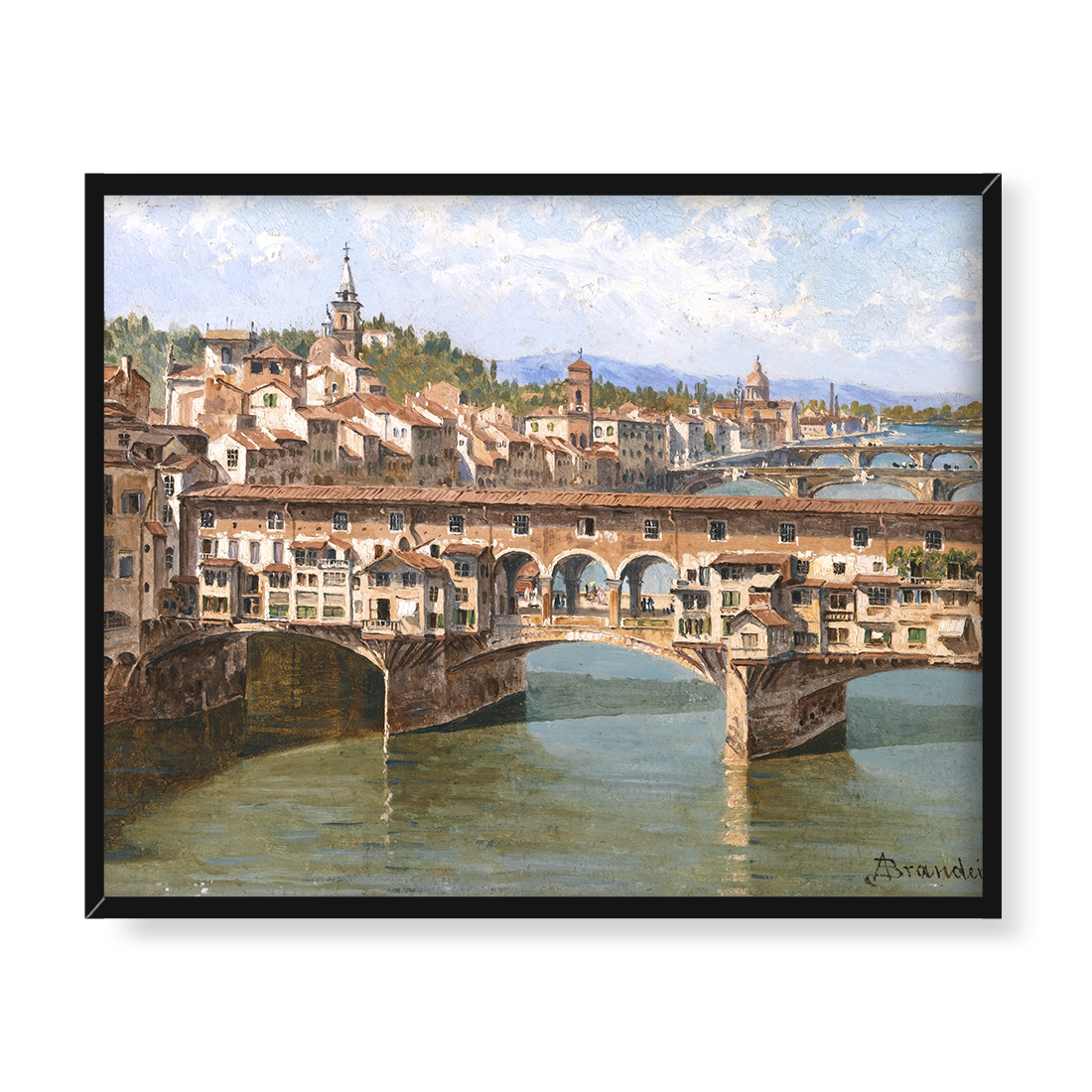 Antonietta Brandeis Most Vecchio Florencja 50x40