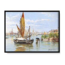 Antonietta Brandeis Łodzie rybackie Wenecja 40×30