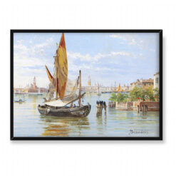 Antonietta Brandeis Łodzie rybackie Wenecja 70×50