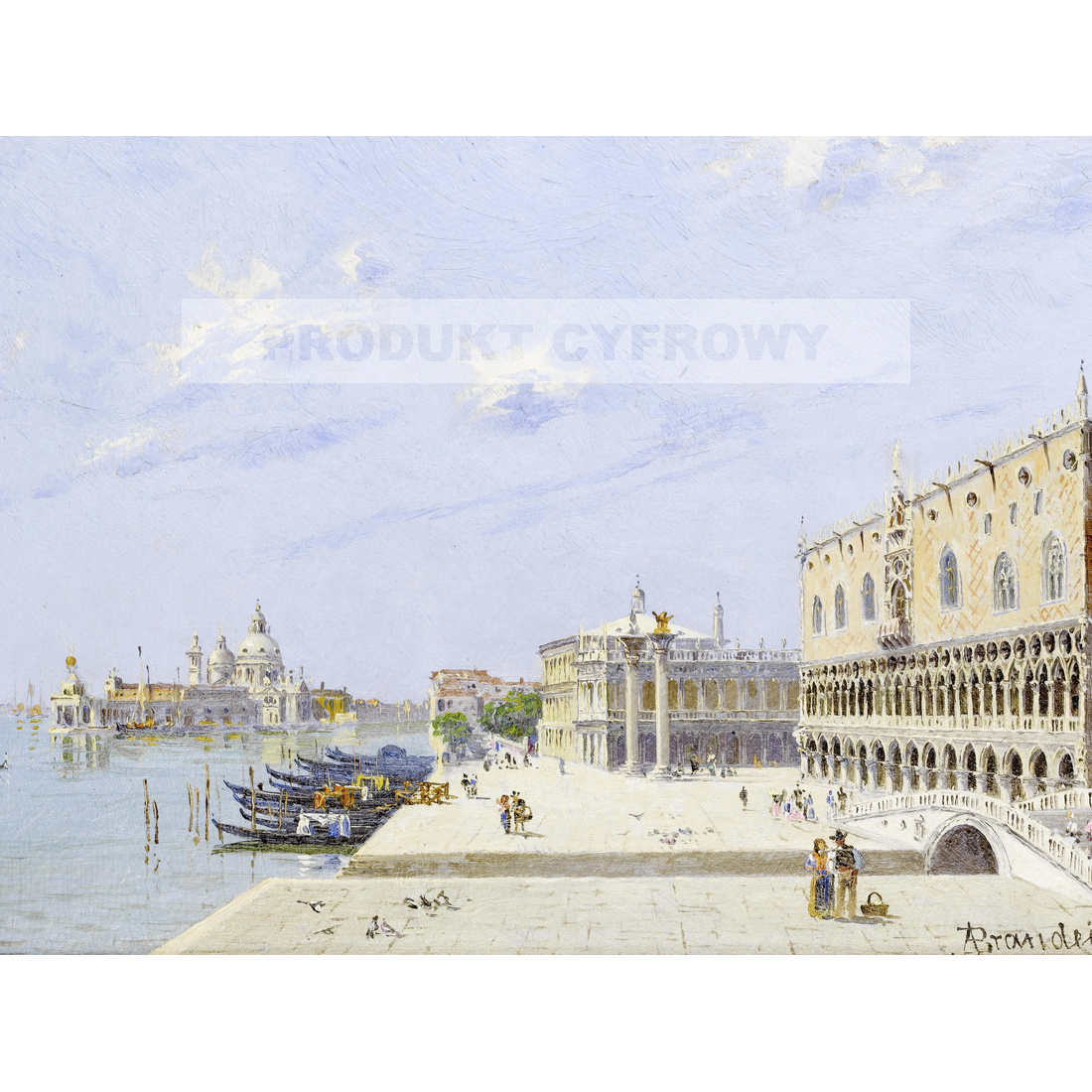 Antonietta Brandeis Piazzetta Pałac Dożów Wenecja 2 — produkt cyfrowy do pobrania