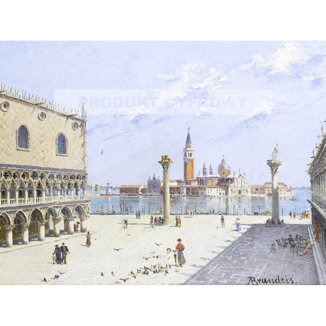 Antonietta Brandeis Piazzetta Pałac Dożów Wenecja — produkt cyfrowy do pobrania