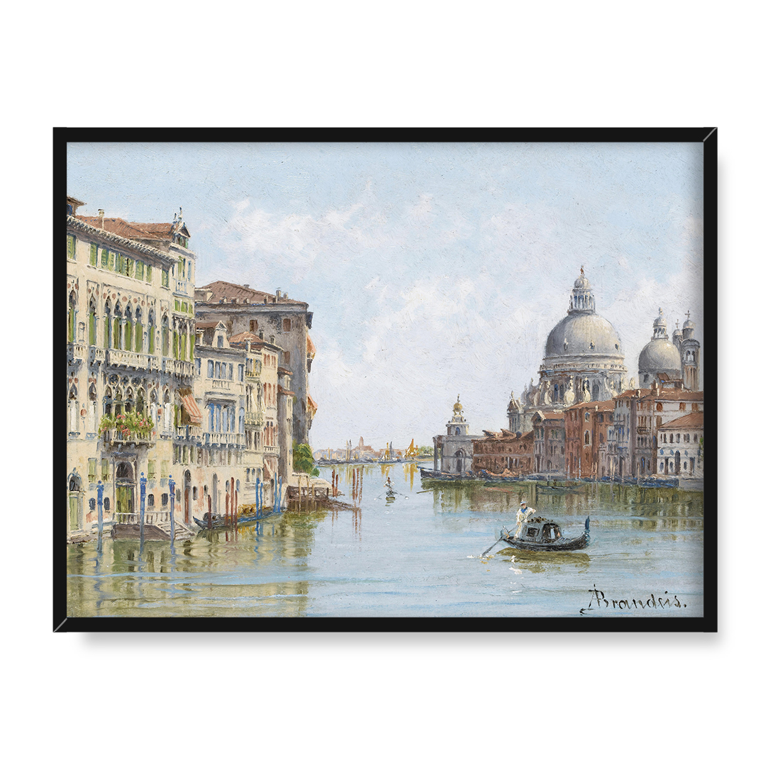 Antonietta Brandeis Widok na kanał 40x30