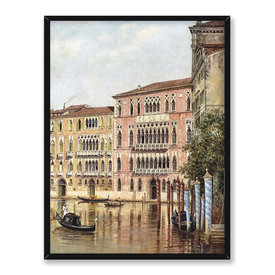 Antonietta Brandeis Widok na Kanał w Wenecji 2 30x40 w RAMIE