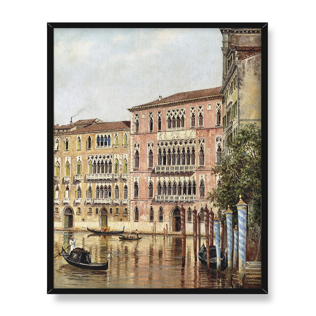 Antonietta Brandeis Widok na Kanał w Wenecji 2 40x50 w RAMIE