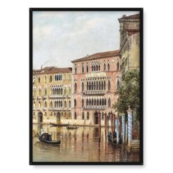 Antonietta Brandeis Widok na Kanał w Wenecji 2 50×70