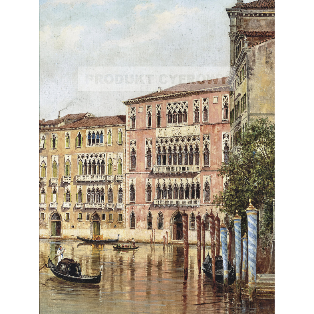 Antonietta Brandeis Widok na Kanał w Wenecji 2 — produkt cyfrowy do pobrania