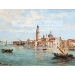 Antonietta Brandeis Widok na kanał w Wenecji — produkt cyfrowy do pobrania