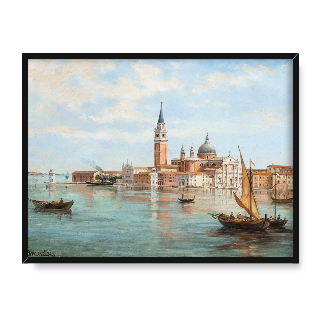 Antonietta Brandeis Widok na kanał w Wenecji 40x30