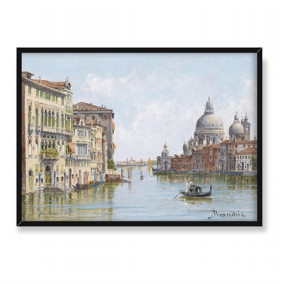 Antonietta Brandeis Widok na kanał w Wenecji 70x50