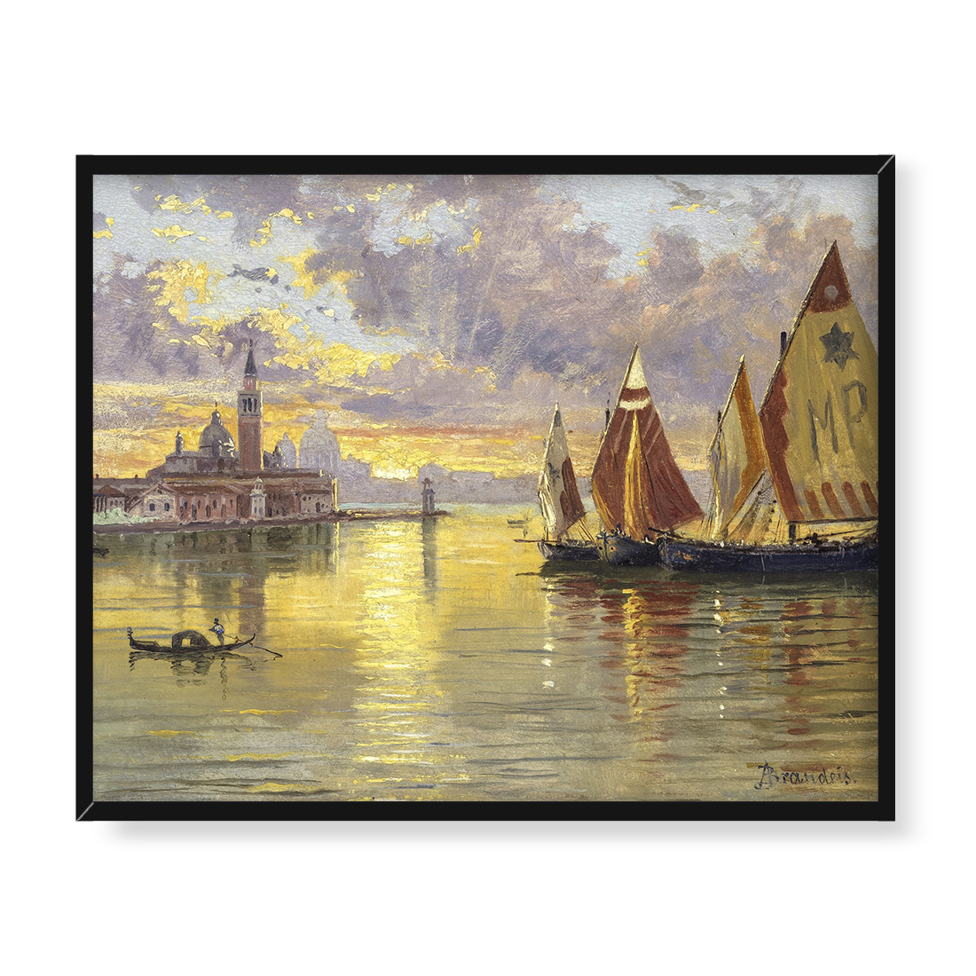Antonietta Brandeis Zachód słońca nad Giudeccą Wenecja 50x40
