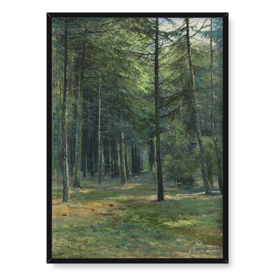 Antonin Slavicek Wnętrze lasu 50x70